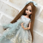 1点だけ今日だけsale1/1 リカちゃんサイズ　22cmドールサイズ 空色ロマンチック