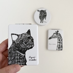 コンパクトミラー【ネコ】