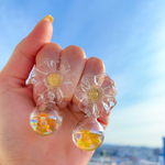 【予約販売】marigold ガラスドーム ピアス・イヤリング