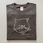「名前はまだなゐ」手描きデザイン半袖Tシャツ　カラー/チャコール（5.6oz）Mサイズ