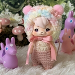 poiちゃん用ニット＊ゆめかわロンパースセット〜ピンク〜