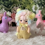 poiちゃん用ニット＊ゆめかわロンパースセット〜イエロー〜