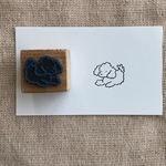 トイプードル　ゴム版はんこ