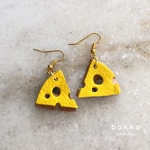 【大サイズ】チーズ🧀好きさん♡の  休日レザーピアス