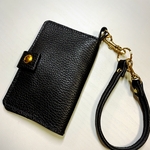 (受注作成)障害者手帳ケース フック付き ADRIA black