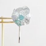 【一点もの】鉱物原石ポニーフック ｌｉｇｈｔ ｂｌｕｅ 天然石 鉱物原石アクセサリー