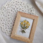 ミモザとカスミソウのスワッグ🍋刺繍フレーム