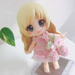 キューポッシュサイズ☆あま～いワンピース♡さくらんぼバッグ付き🍒💕