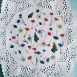 押し花素材　No54　トリコロールカラーの小花のセット