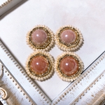 P06 ハンドメイド　ビーズ刺繍　カボション