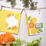 【バースデーカード】レモン＆オレンジ　BD-004