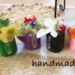 ミニチュア コーヒーカップ フラワー 5個セット