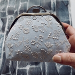 ミナペルホネン　押し口　がま口　field of flower カードケース　ハンドメイド