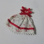 【sale】プチブライス バラ柄二段リボンワンピ