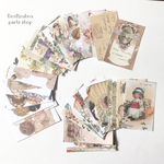 35㎜×53㎜　ミニデザインペーパー❤︎バラエティーアソートセットD（リトルチャイルド・エンジェル）❤︎40pcs−668