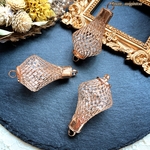New❤︎【4pcs】特価❤︎壺型メッシュ　コネクターチャーム