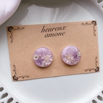 botanical  flower グレープ　ピアス、イヤリング