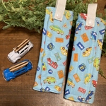 ランドセル肩カバー 車大好き ブルー