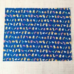 40×50ｃｍランチョンマット（235）おでん柄 青