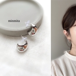 ✴︎NEW!✴︎ぷっくりシルバー三日月ピアス