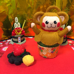フェルト☆おままごとカップケーキ☆2016干支のおサルさんセット