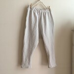 ベルギーLibeco社リネンFで作ったサルエルパンツ