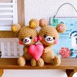 あみぐるみ☆ラブリーくまさん☆brown