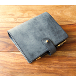  【I様オーダー品】　ミニ６ システム手帳 Black【Square】