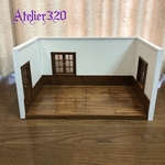 omochizu様専用　コの字型ドールハウス、ベッド 他　ミニチュア家具 1/12サイズ               