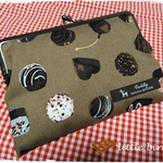 がま口通帳ケース　＊Sweet chocolate＊