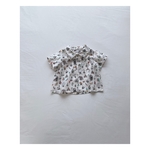 【cotton shirt (animal×white)】シャツ　ベビー　男の子　女の子　人気　出産祝い