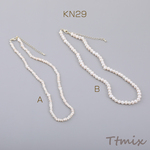 KN29-B  1連  高品質淡水パールネックレス 全2種