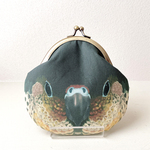 ウロコインコ《ワキコガネ/裏が黄》のがまぐち 大