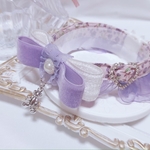 🧚‍♀️新作首輪💐プチブーケPL💐ベアチャーム🧸ベルベットリボン♡