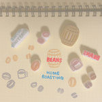 コーヒータイム☕️消しゴムはんこ