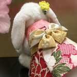 [耳飾り付きプレミアムシリーズ]うさぎの陽春ハーネス
