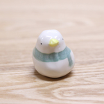 【冬限定】シロマル（ポンポンマフラー/きみどり）303