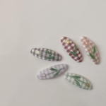 チューリップ刺繍パッチンピン(フリルなし)