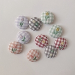 チューリップ刺繍　ヘアゴム2個set