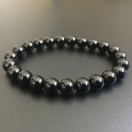 【天然石】モリオン（黒水晶）のブレス