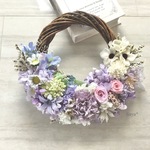 Lavender × Light Blue * wreath * リース　ギフト　母の日