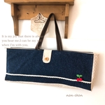 【受注製作】鍵盤ハーモニカ　ピアニカ  bag ❇︎ さくらんぼ　モチーフ🍒