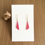 【pink】フーシャピンクカルセドニー ピアス/イヤリング