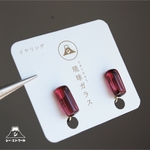 【 イヤリング 】琉球ガラス玉 
