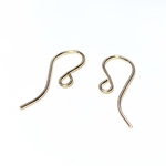 【14kgf ピアスフック】ゴールド　19×7mm　1ペア　ハンドメイド素材