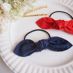 【5color/2size】 Hair Knot Petit Polka Dot