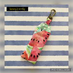 USAコットン☆ パッと目を引く♪リップクリーム/ミニハンドクリーム/印鑑ホルダー☆ Watermelon : pattern A