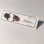 『百鬼夜行』一粒ピアス イヤリング {10mm} 春 夏 秋 冬 レジン