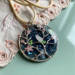 春の夜☆白文鳥さんのペンダント