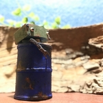 ドラム缶風呂見習い君